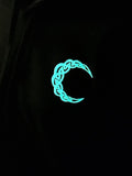 Celtic Moon Owl full Zip Hoodie Sweatshirt