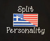 Split Personality Greek-American Tote Bag