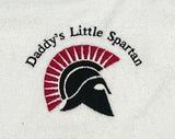 Daddy's Little Spartan Baby Bib