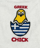 Greek Chick Baby Bib