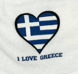 I love Greece Baby Bib