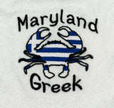 Maryland Greek Baby Bib