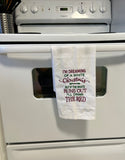 White Christmas Tea Towel