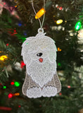 English Sheepdog FSL Ornament