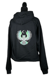 Celtic Moon Owl full Zip Hoodie Sweatshirt