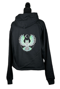 Youth Celtic Moon Owl Embroidered Sweatshirt