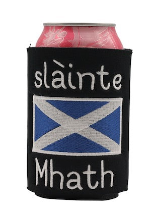 Scottish Slainte Mhath Embroidered Can Cooler