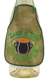 Luck o' The Irish Embroidered Bottle Apron