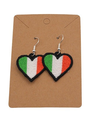 Irish Heart FSL Earrings