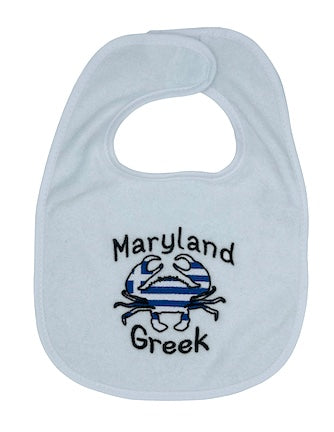 Maryland Greek Baby Bib