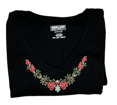 Celtic Oak Neckline Women's V-neck T-shirt