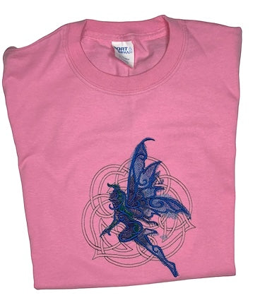Children's T-shirt with Embroidered Celtic Fae