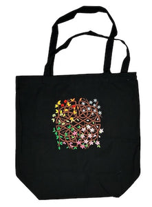 Celtic Seasons Embroidered Canvas Tote Bag