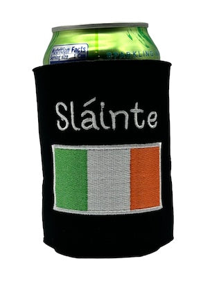 Irish Slainte Embroidered Can Cooler