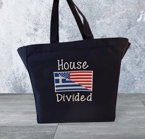 House Divided Greek-American Tote Bag