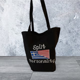 Split Personality Greek-American Tote Bag