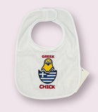 Greek Chick Baby Bib