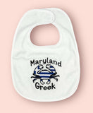 Maryland Greek Baby Bib