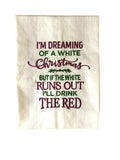 White Christmas Tea Towel