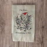 I'm Fine Chicken Tea Towel