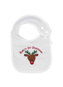 Baby's 1st Christmas Baby Bib