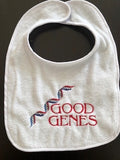 DNA Double Helix Design Baby Bib