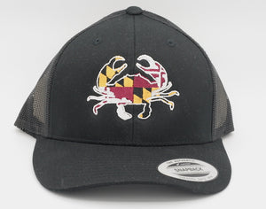 Maryland Crab Embroidery Trucker Cap