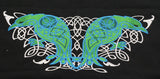 Celtic Ravens Embroidered Canvas Tote Bag