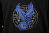 Celtic Raven Embroidered Sweatshirt