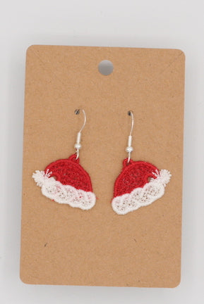 Santa hat FSL Earrings