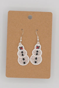 Snowman FSL Earrings