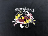 Maryland Crab Embroidered Canvas Drawstring Gym Bag