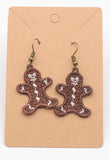 Gingerbread Man Earrings
