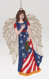 USA Patriotic Angel FSL Ornament