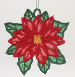 Poinsettia FSL Ornament