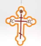 Orthodox Cross FSL Ornament