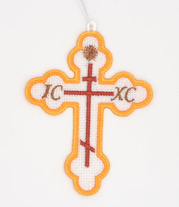 Orthodox Cross FSL Ornament