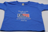 Made with Greek and American Parts Toddler T-shirt