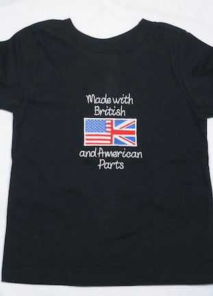 Made with British and American Parts Toddler T-shirt