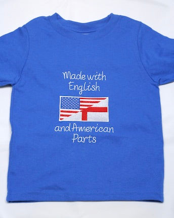 Made with English and American Parts Toddler T-shirt