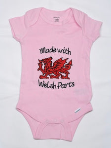 Made with Welsh Parts Onesie