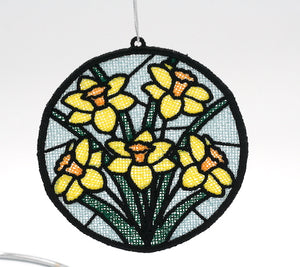 Daffodil Suncatcher FSL Ornament