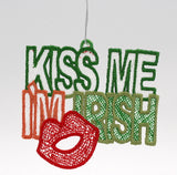 Kiss Me I'm Irish FSL Ornament