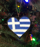 Greek Heart FSL Ornament