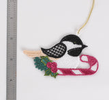 Bird with Candy Cane FSL Ornament