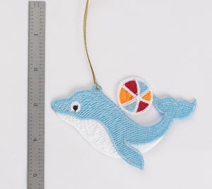 Dolphin with Ball FSL Ornament