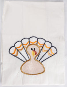 Turkey Embroidered Tea Towel/Kitchen Towel/Dish Towel