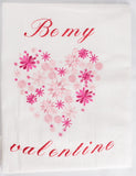 Be my valentine Embroidered Kitchen Towel/Dish Towel/Tea Towel