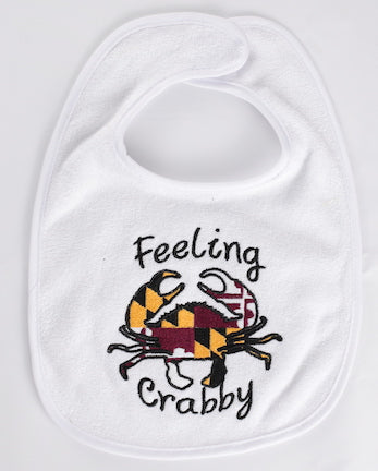 Feeling Crabby Maryland Crab Baby Bib