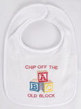 Chip off the Old Block Baby Bib